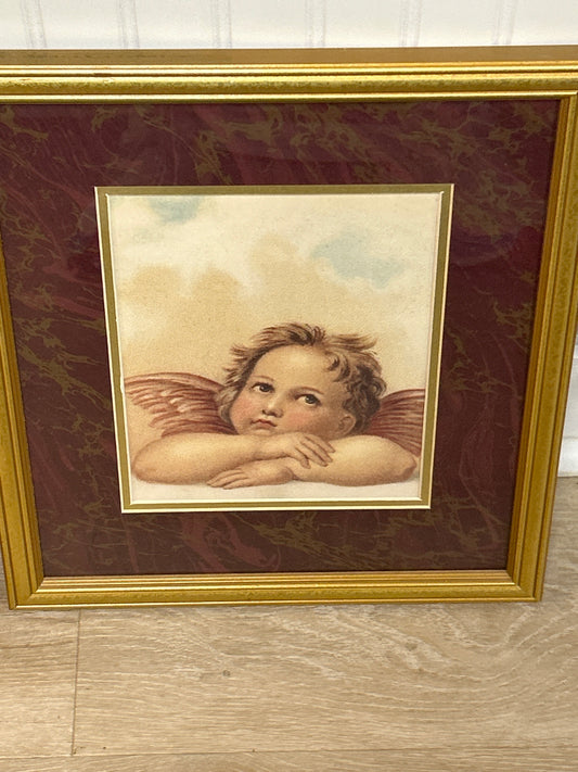 Framed and matted angel art #3