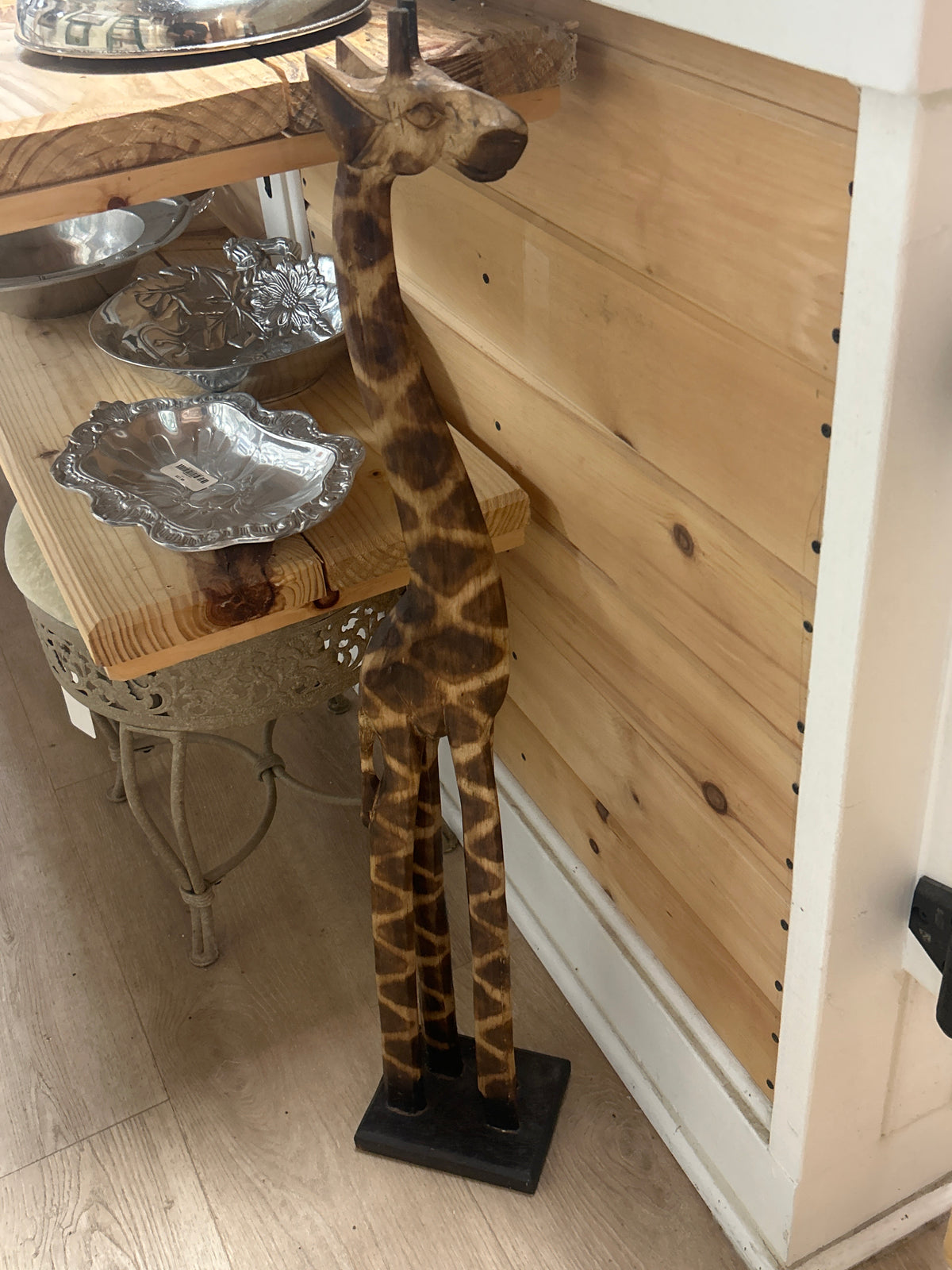 Carved Wood Wooden Giraffe