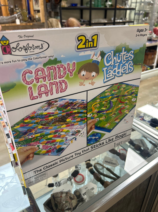 2in1 Candy Land and Chutes and Ladders Game