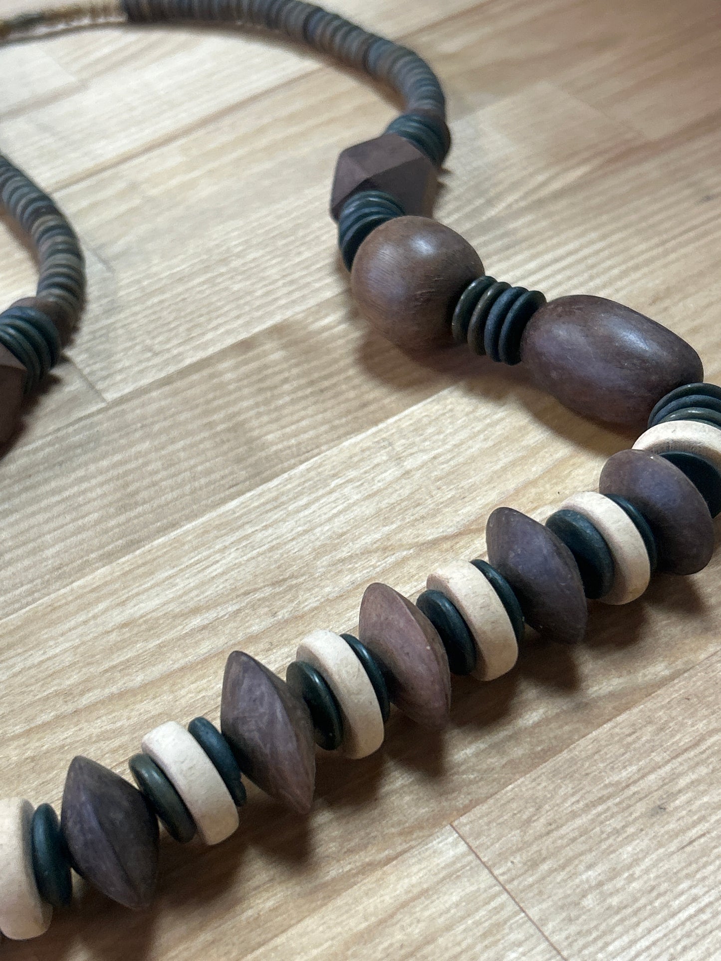 Vintage Wood Necklace