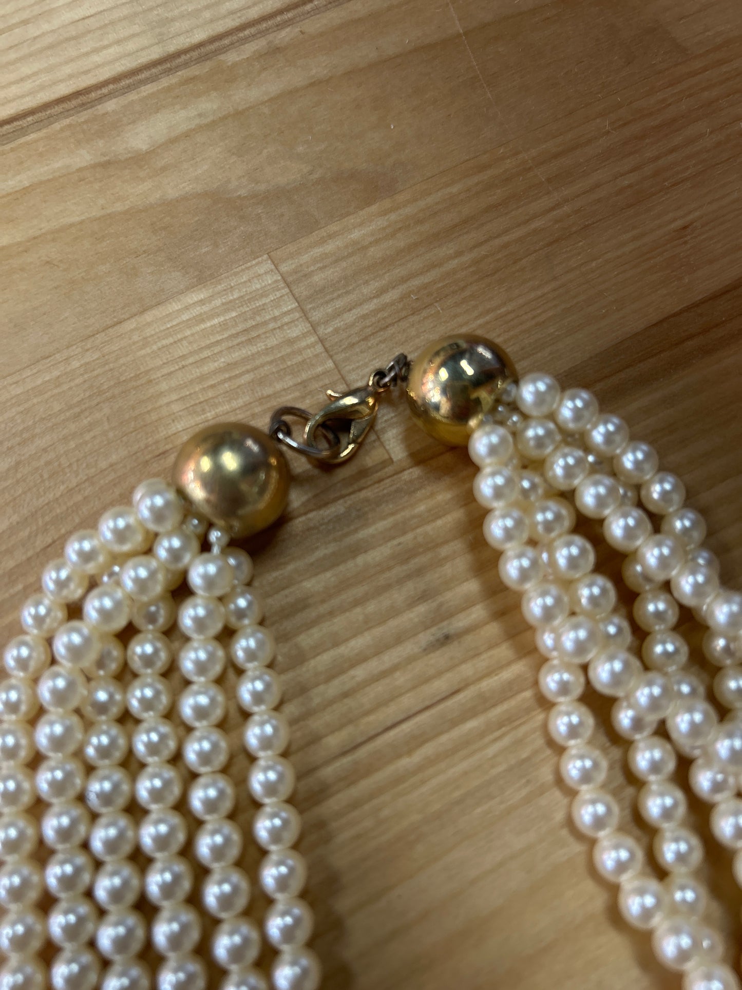 Multi Strand Bead Necklace pre-owned