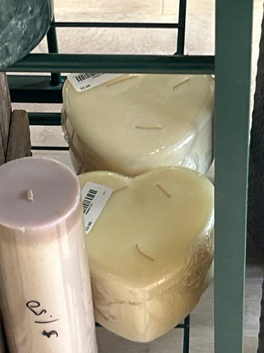 Heart candles ea