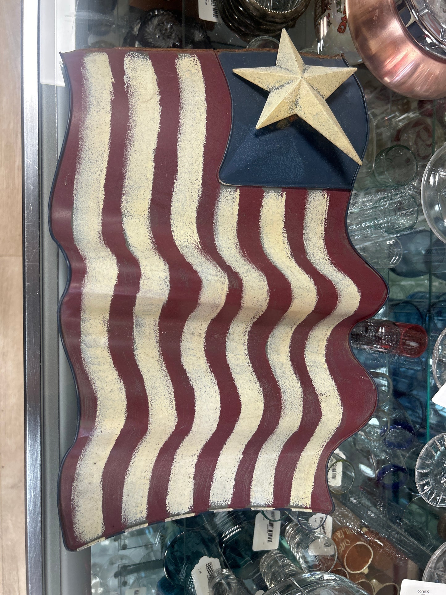 Iron Wavy American Flag