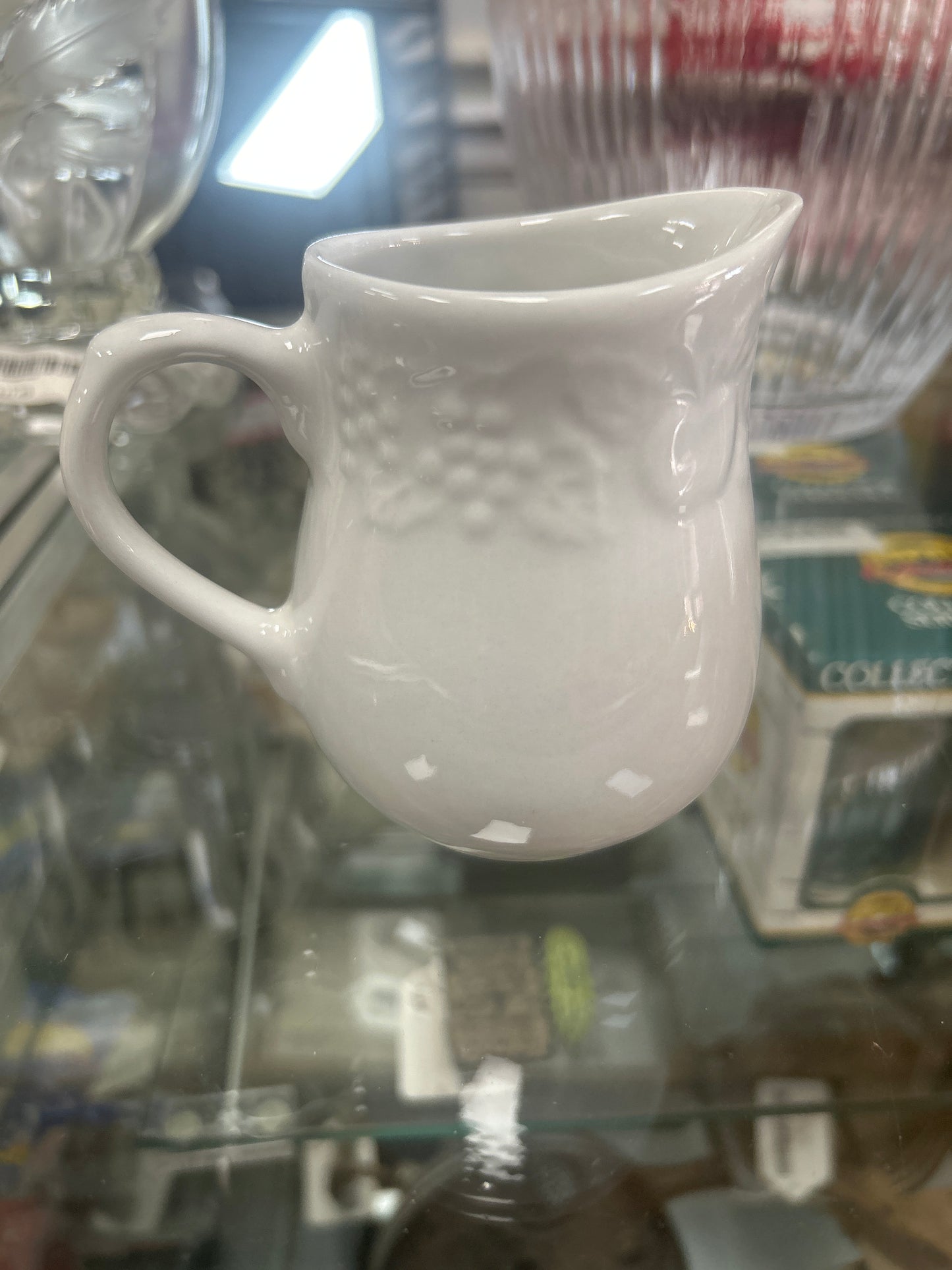Vintage Gibson Ceramic White Creamer - 4"