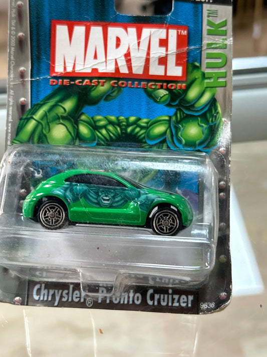 2004 Maisto Marvel Hulk Hunt #2 of ? CHRYSLER PRONTO CRUIZER Green Chase Car