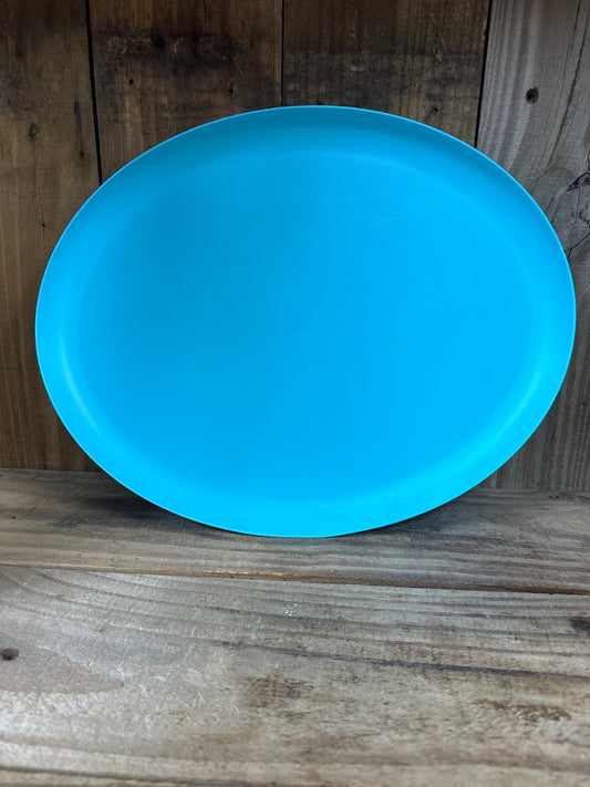 15” Oval Plate Plastic Freezer & Microwave Safe Top Rack Dishwasher Safe