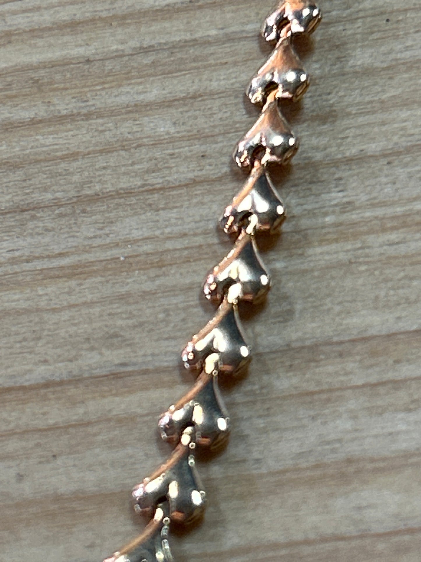 Parkland Heart Necklace w/ Bracelet gold tone (preowned)