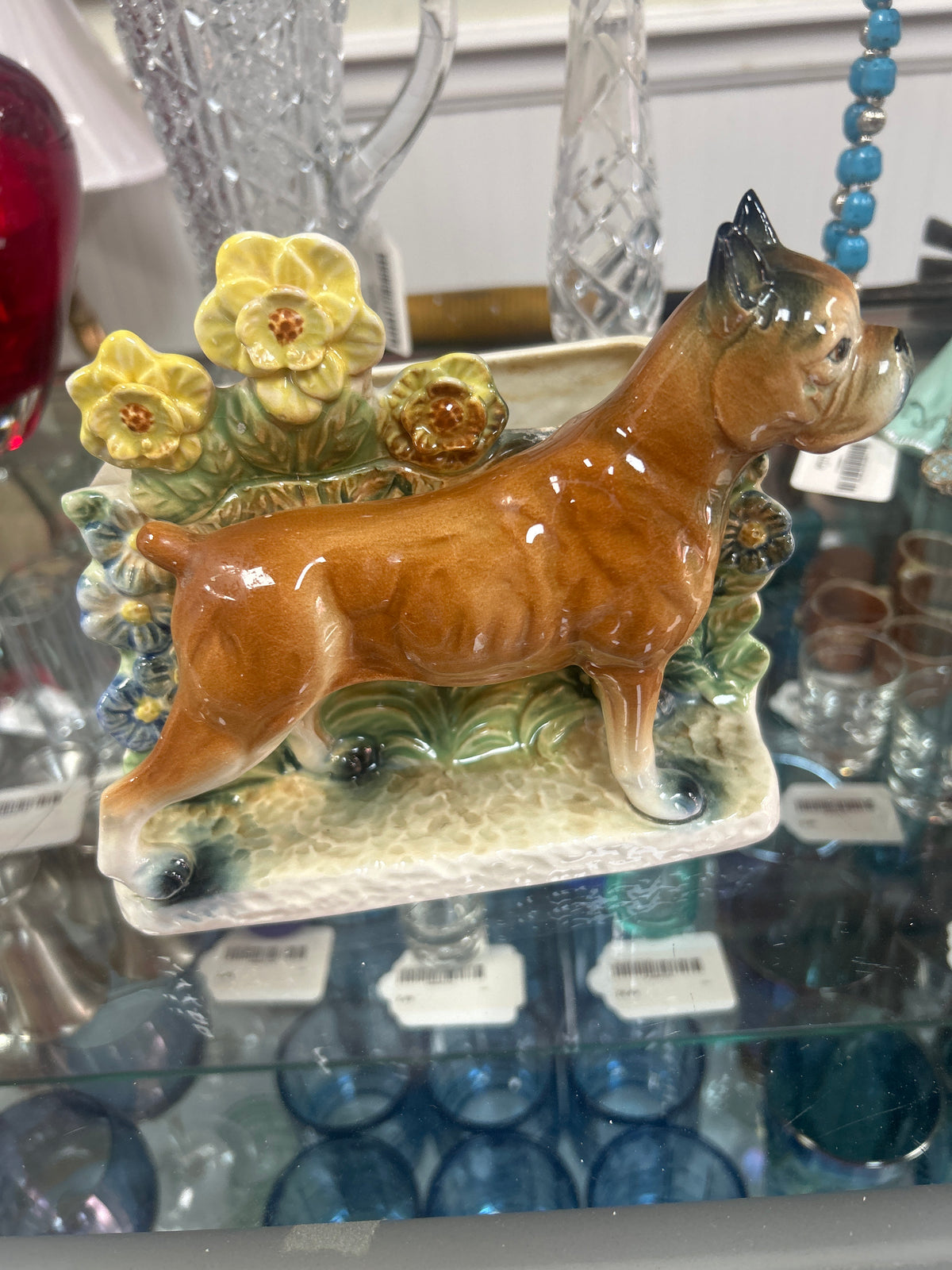 Vintage Boxer Planter (Japan)