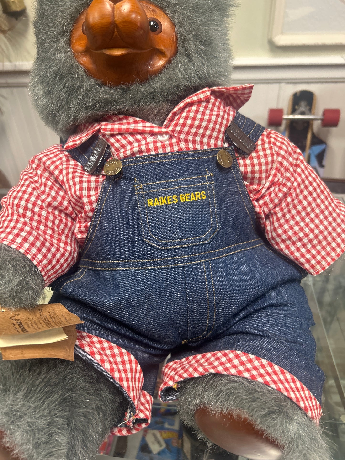 1985 Raikes Original Bear - Huckle Bear - #6017 Of 7500 - 21" W/Box