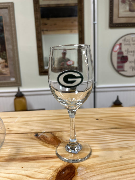 Packers wine glass NFL