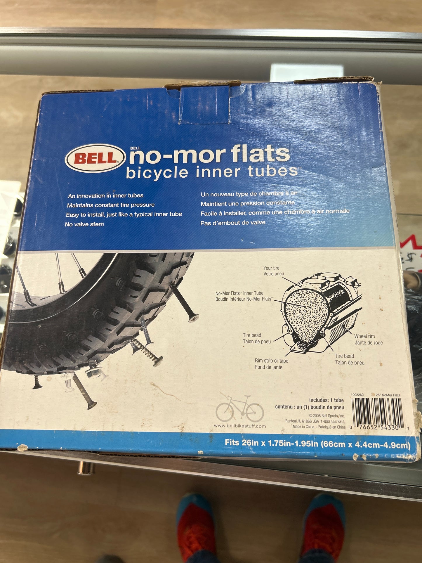 Bell No-mor flats 26” (26” x 1.75-1.95in) NOS