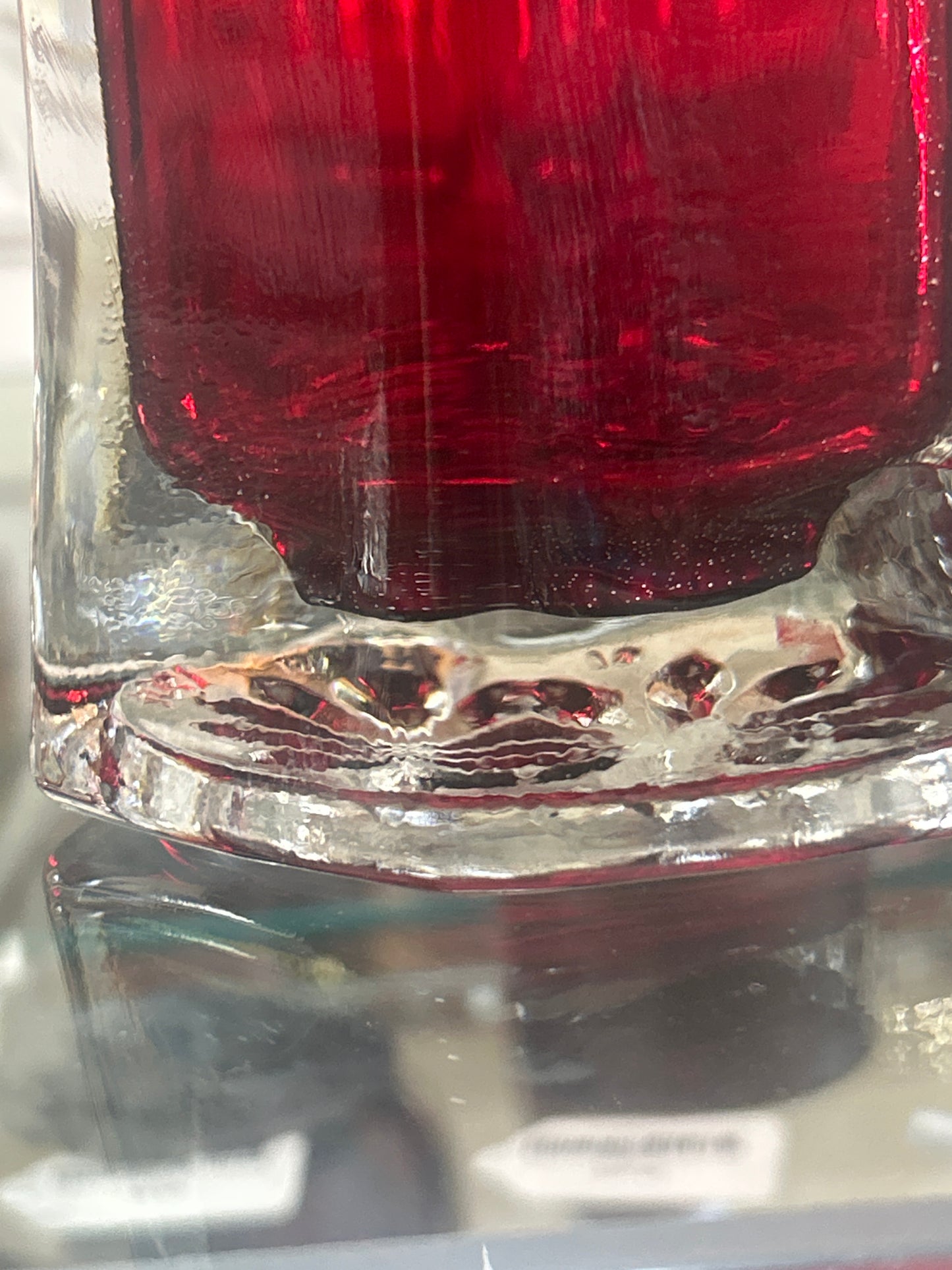 Vintage #4040 Hoosier Glass Ruby Red Art Vase 70’s