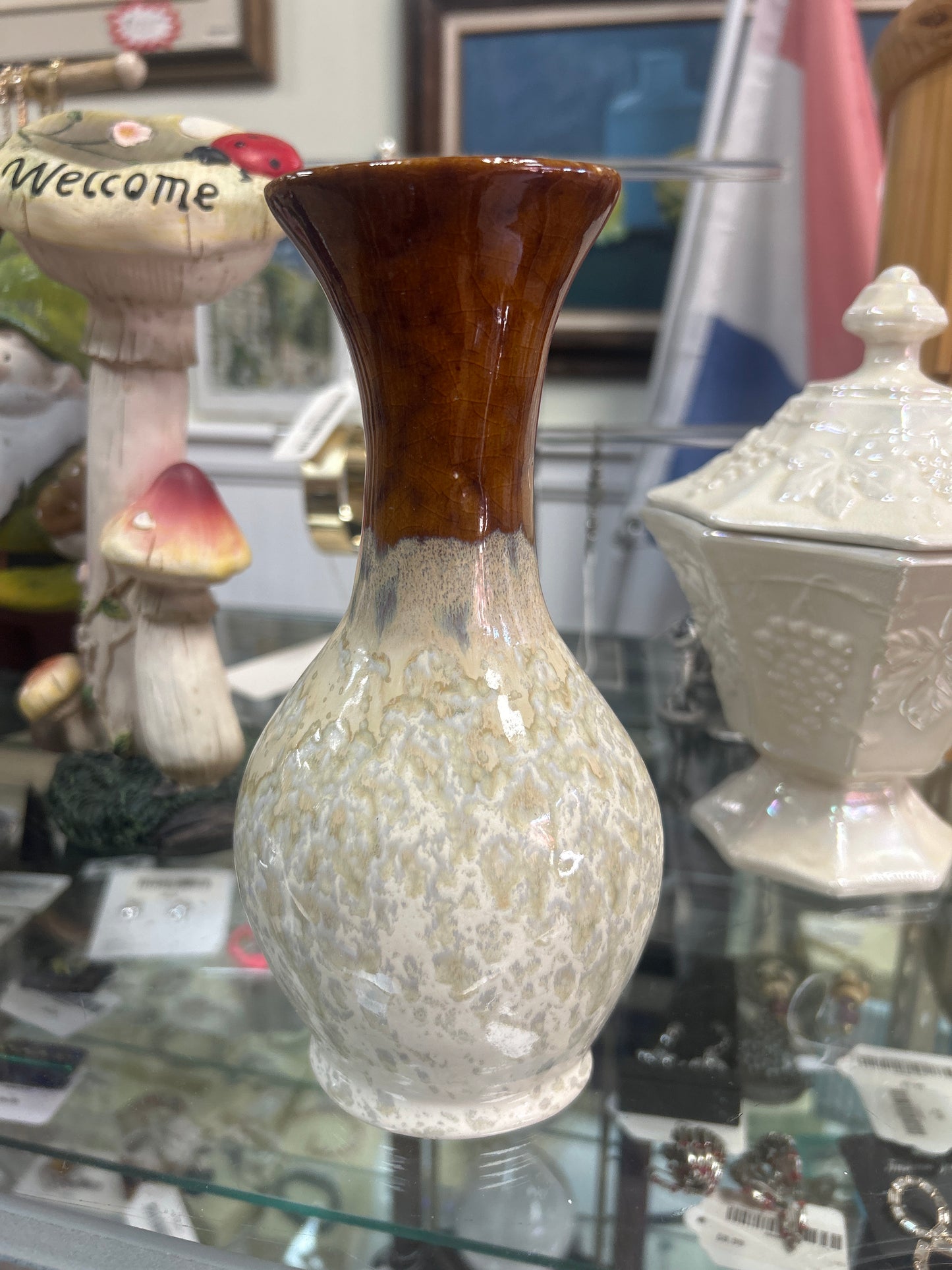 8 Inch Ukrainian Home décor pottery vase handmade decanter ceramic