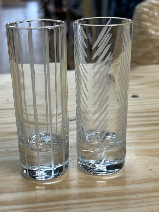 Set crystal shot glasses set of 3