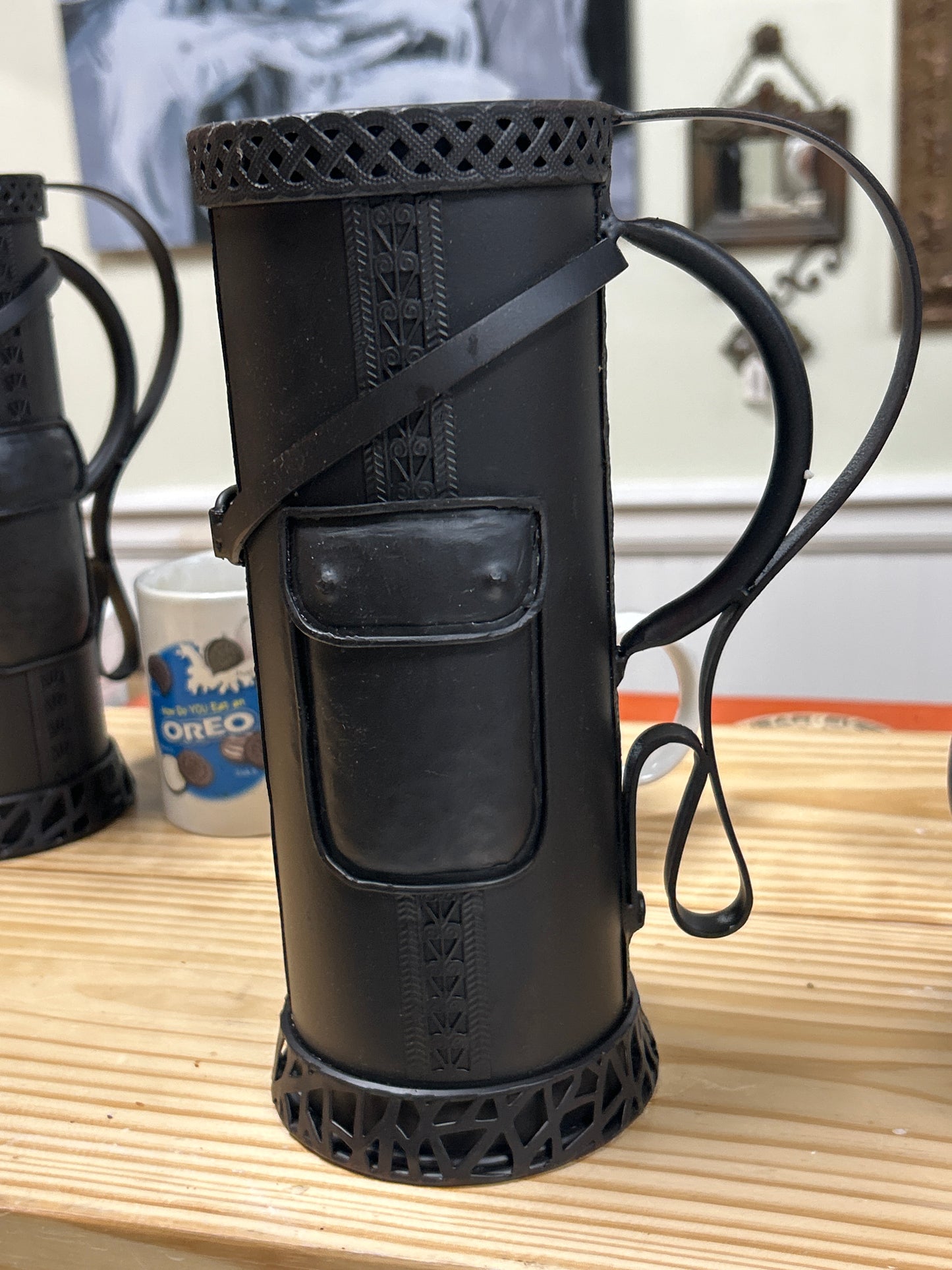 Metal Bag Vase
