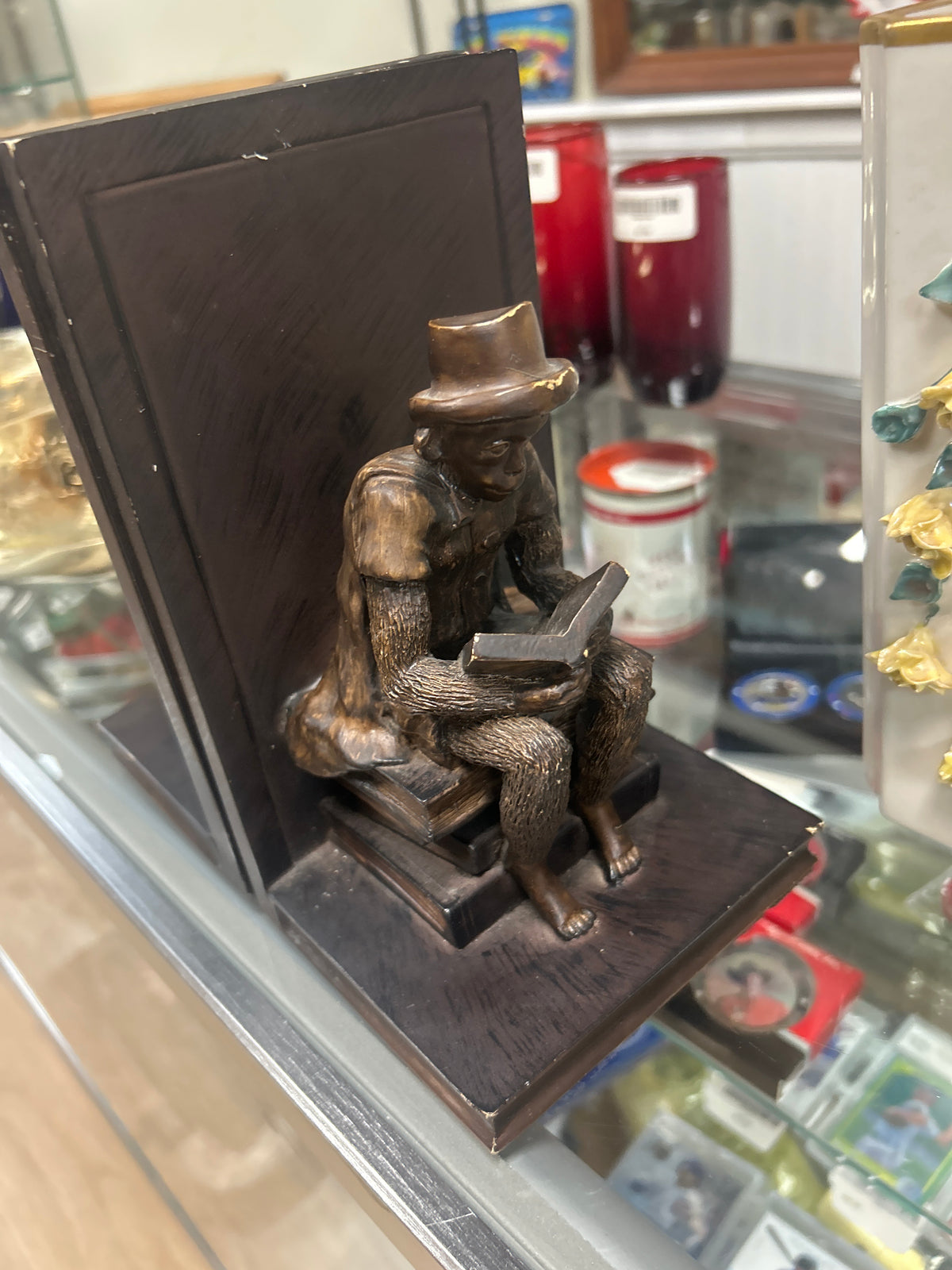 Legacy Reading Monkey Bookends