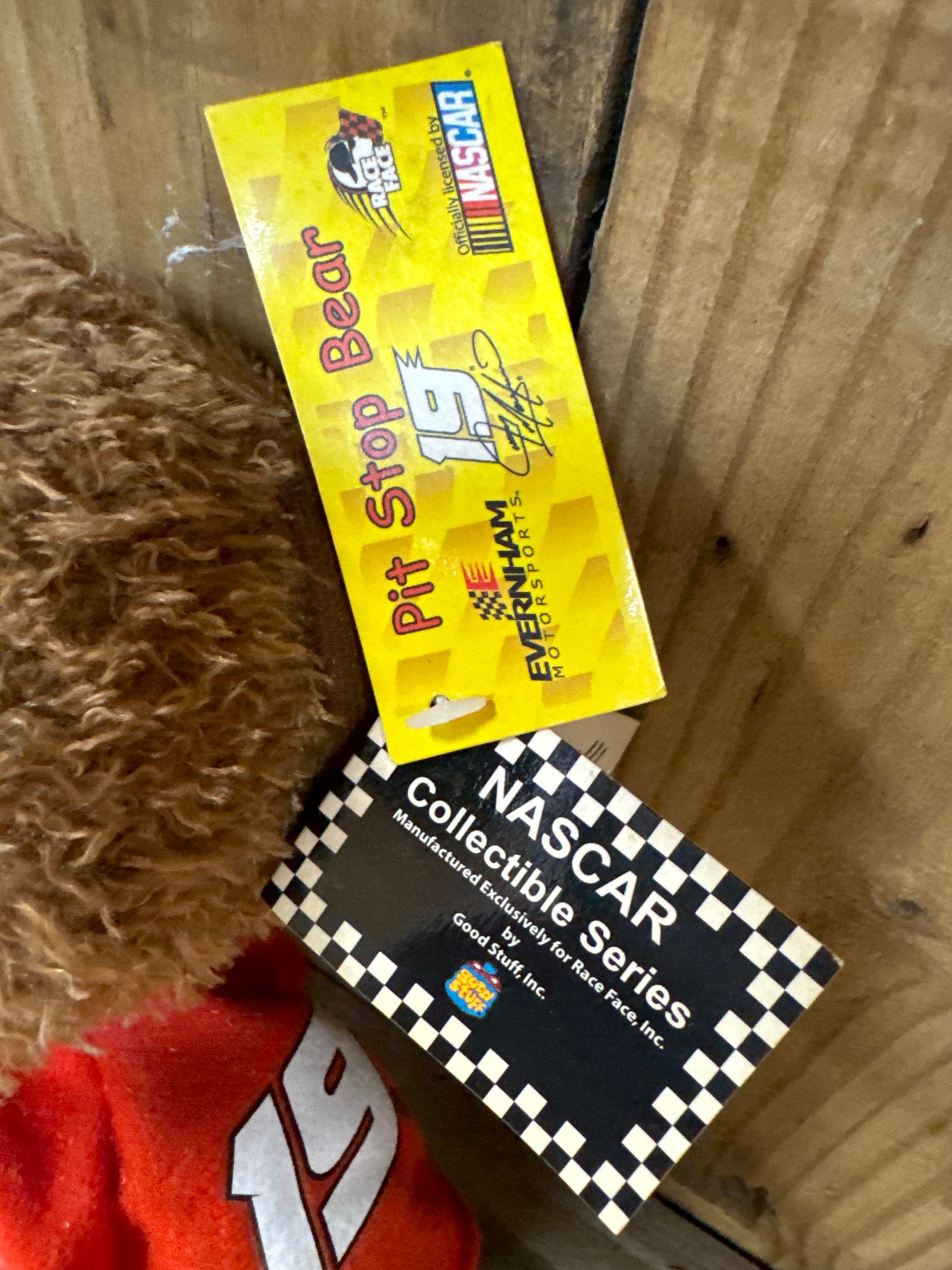 NASCAR Pit Stop Bear #19 Jeremy Mayfield w/Tags