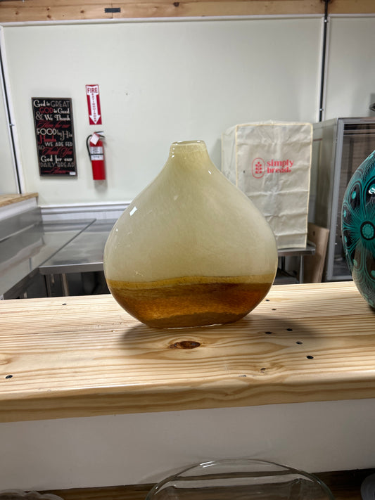 Hand made glass vase 12”