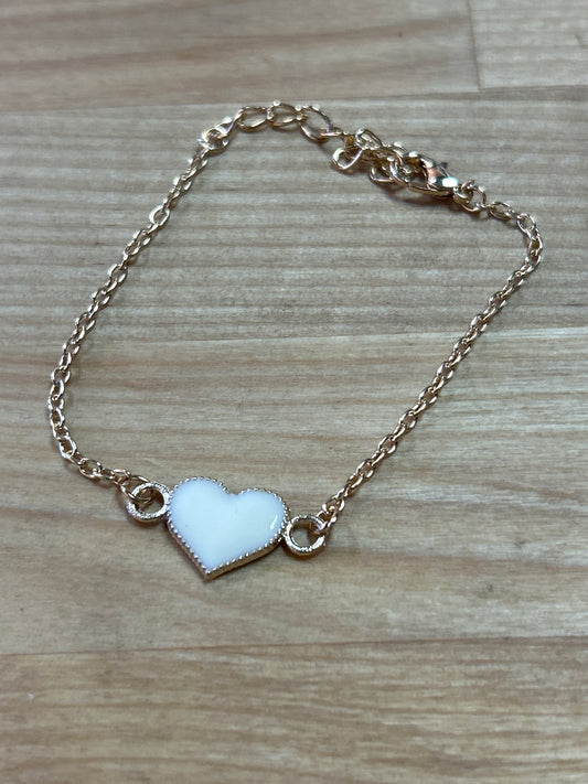 Heart Bracelet gold tone