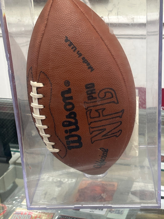 NFL Leather football w/ case Wilson Pro (unknown signature and note but the football worth the price)