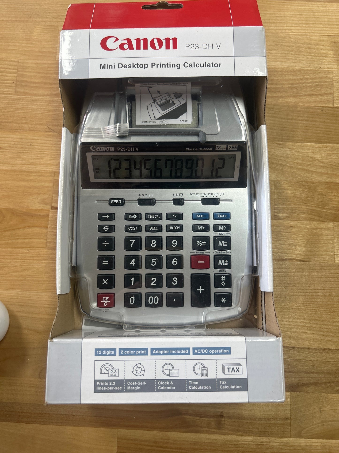 Canon P23-DHV Printing Calculator