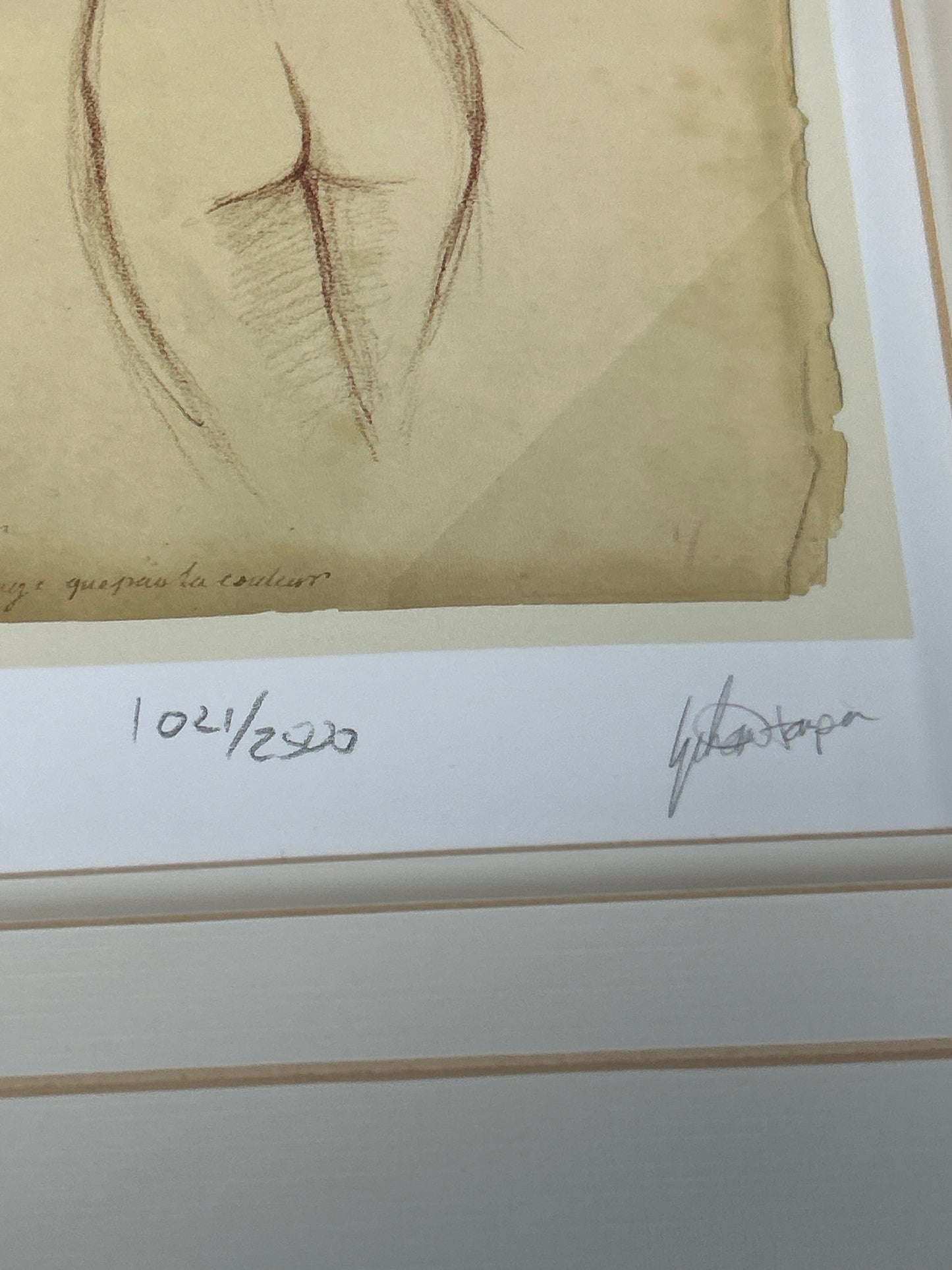 Ethan Harper lithograph titled "Antique Figure Study II” signed and numbered