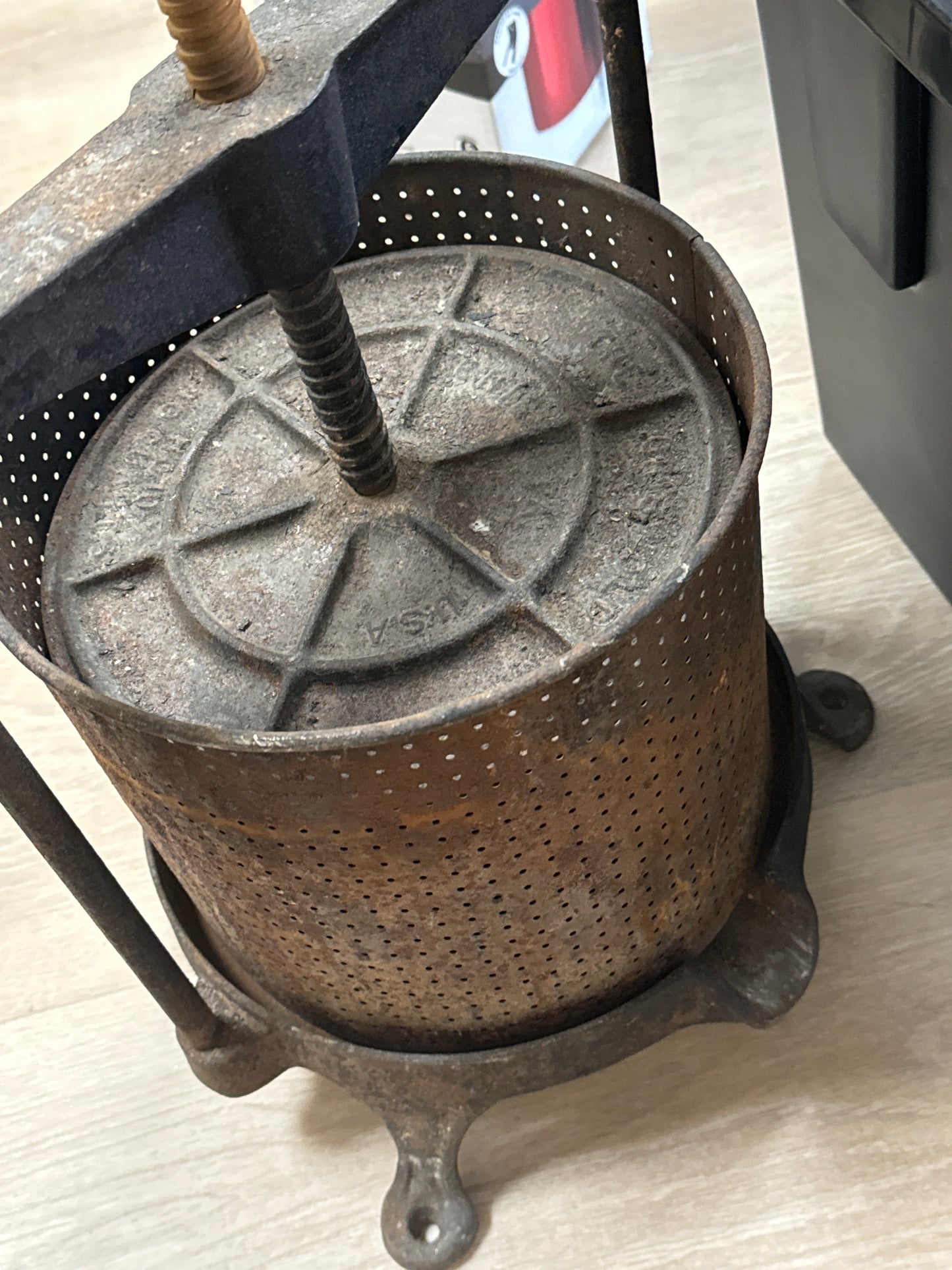 Antique Cast Iron Fruit Press