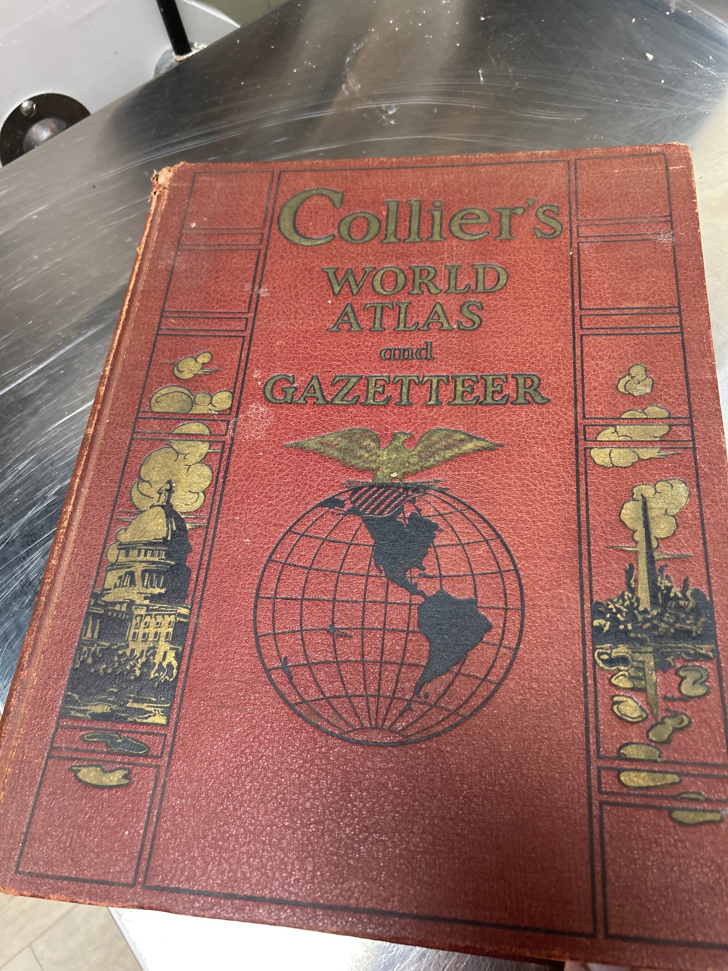 Collier's World Atlas And Gazetteer Copyright 1935/1936