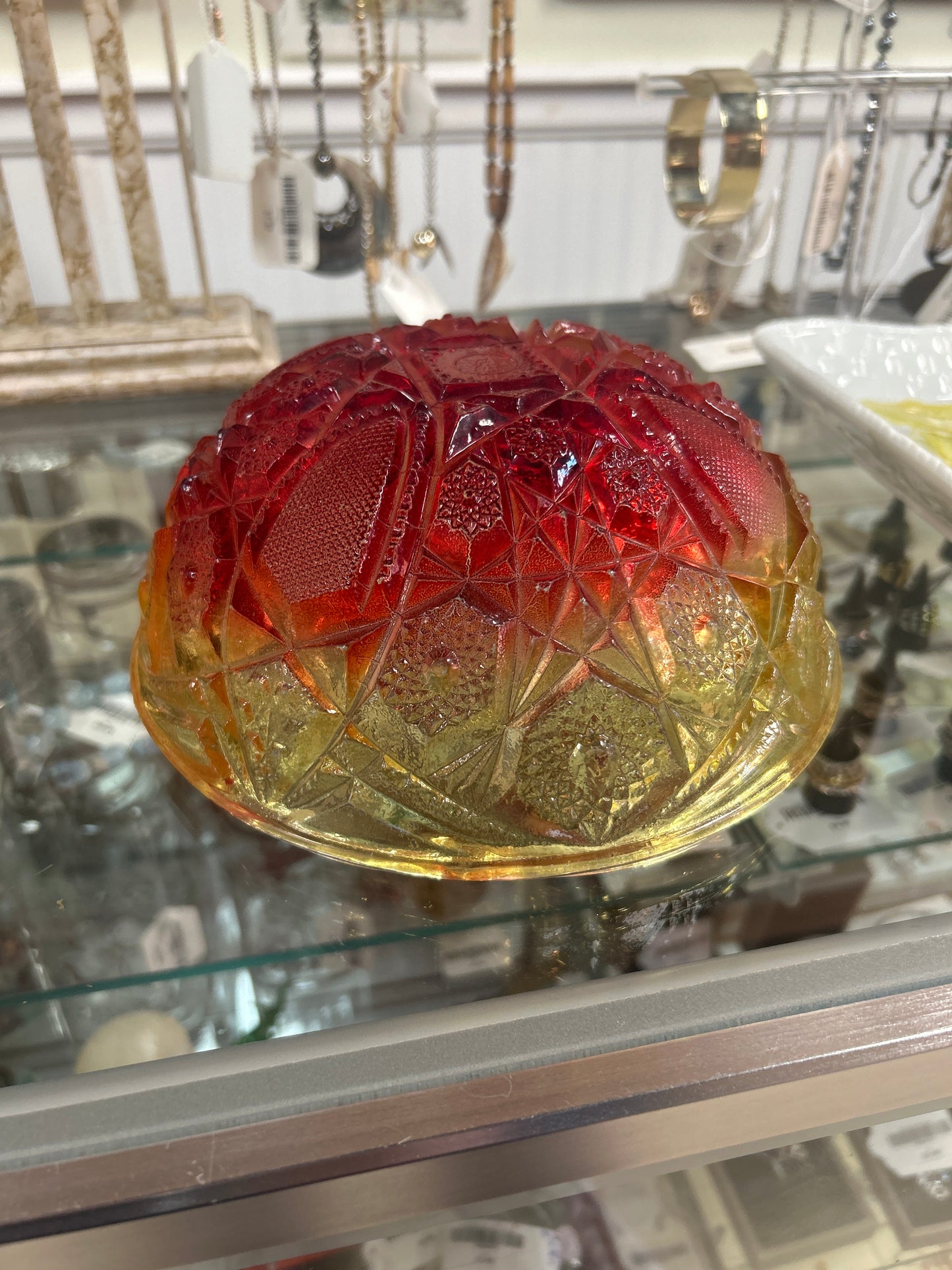 Jeannette Glass Company Hobstar bowl 8”
