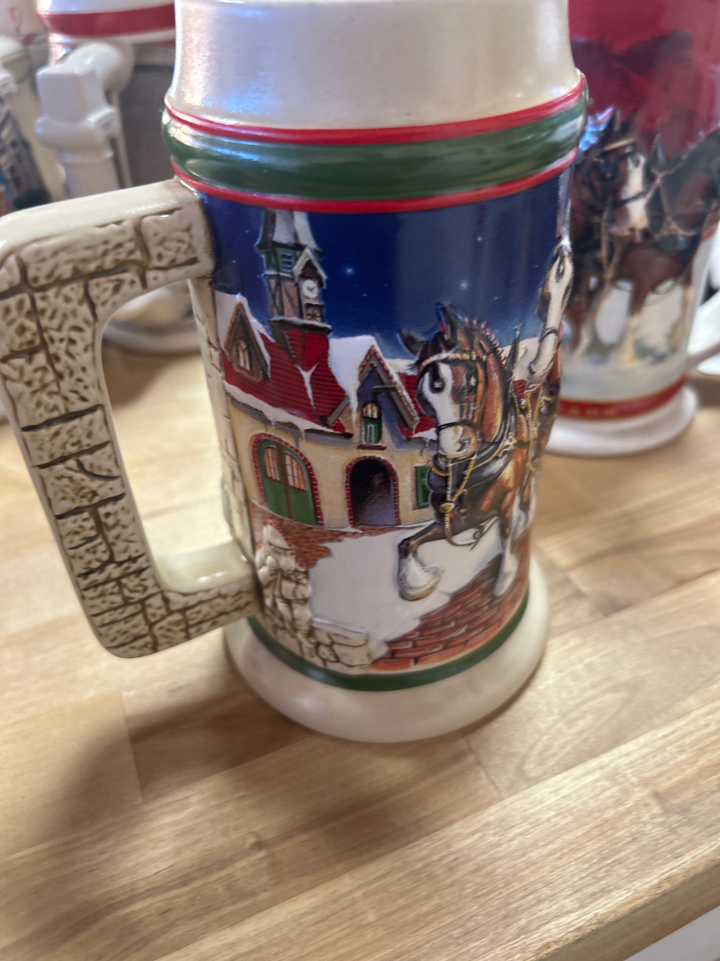 Budweiser Grant's Farm Holiday 1998 Holiday Stein