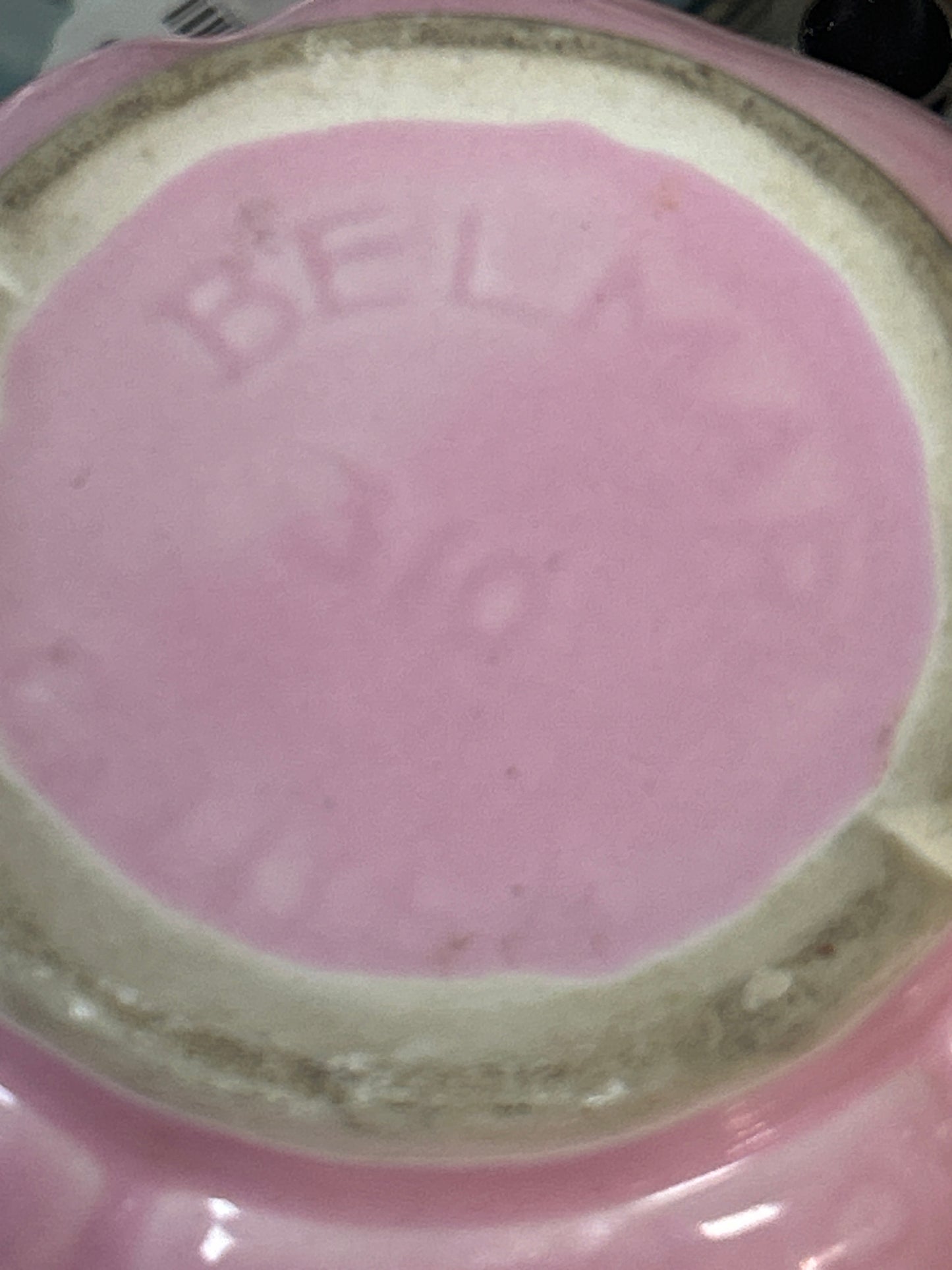 Vintage MCM Belmar California Pottery Dish Pink Strawberry