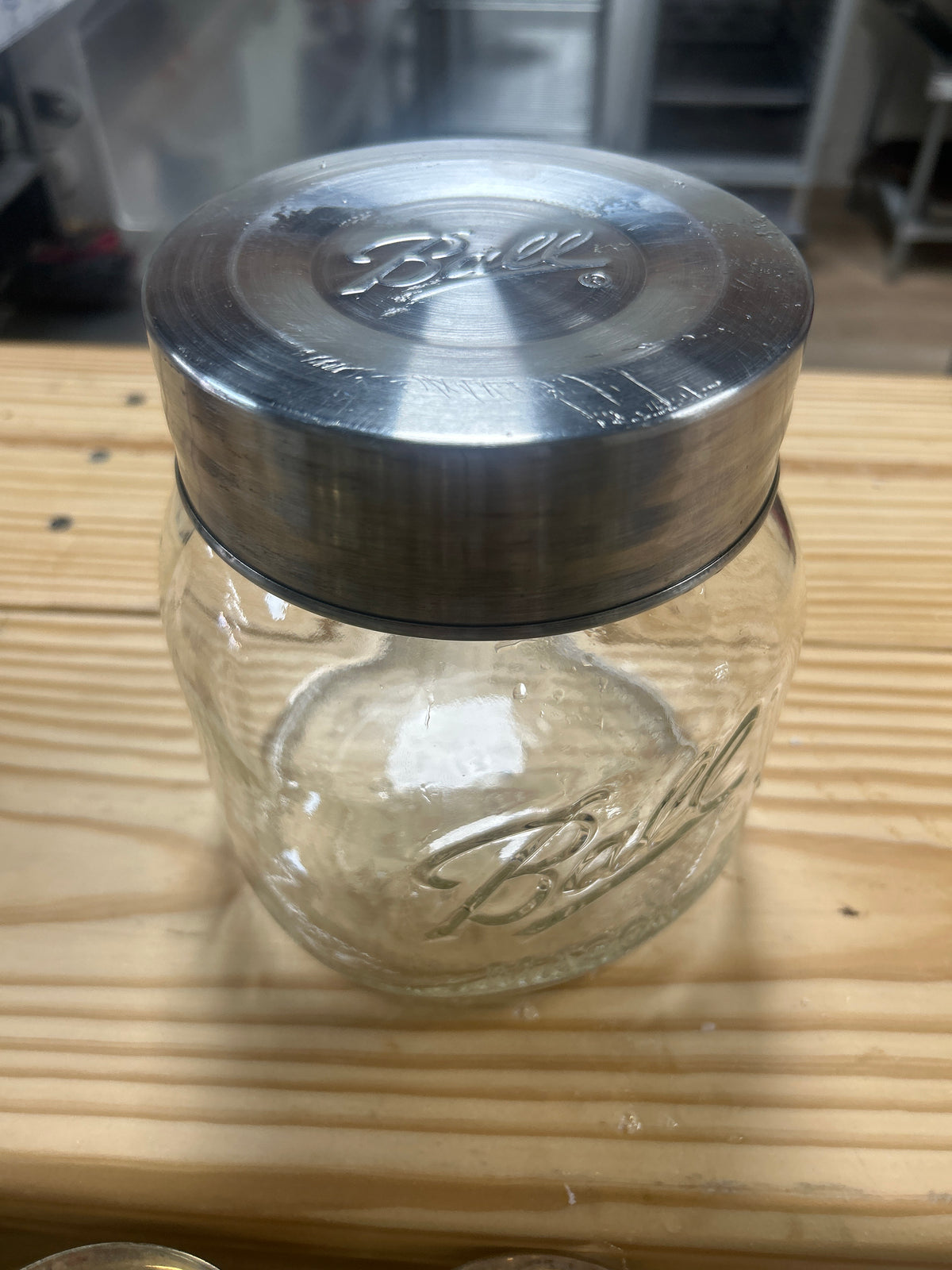Ball Glass Jar with Metal lid