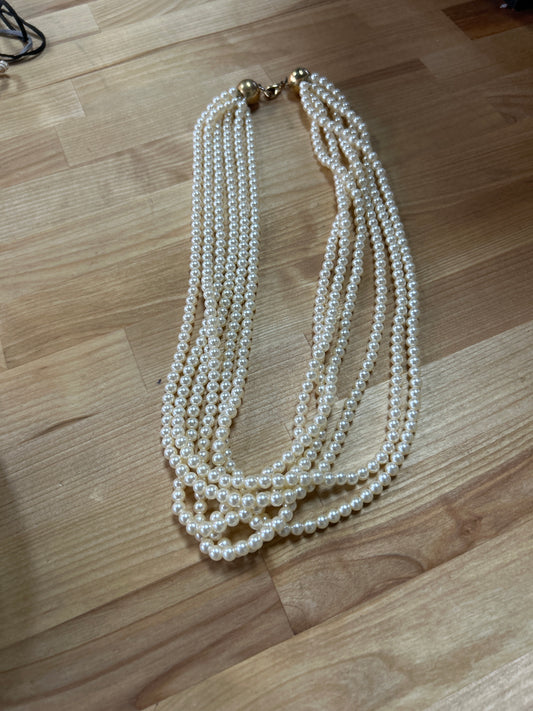 Multi Strand Bead Necklace pre-owned