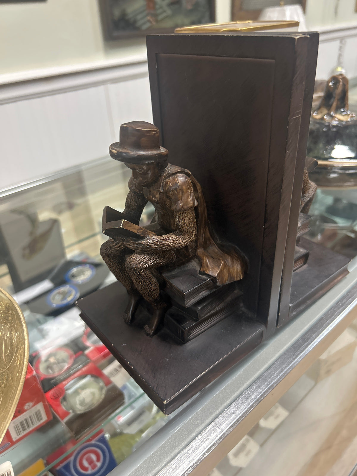 Legacy Reading Monkey Bookends