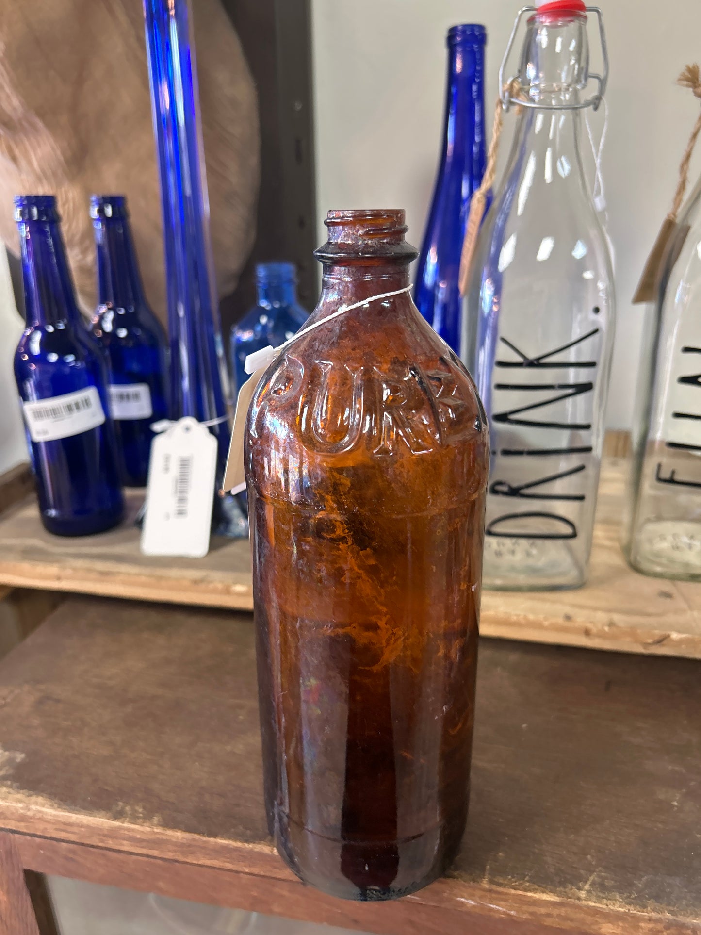 Vintage Purex Bottle 9 3/4”