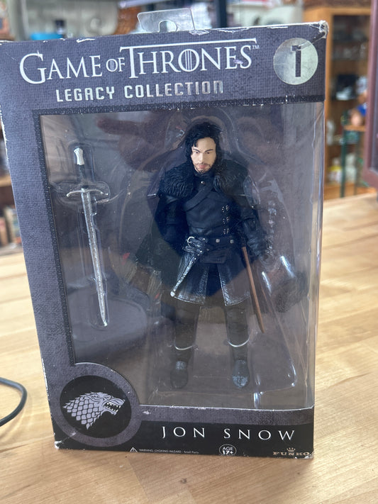 Game of Thrones Legacy Collection #1 Jon Snow Funko Action Figure NEW & SEALED but box is a little rough