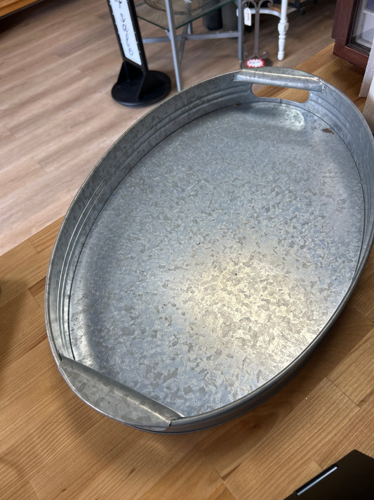Better Homes and Gardens 22” Galvanized Serving Tray
