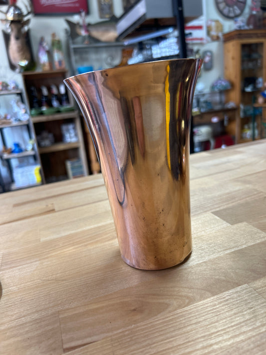 Vintage Chase “marked” copper vase. 6 1/2”