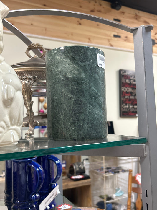 Marble Tool Holder / Vase 7” x 5”