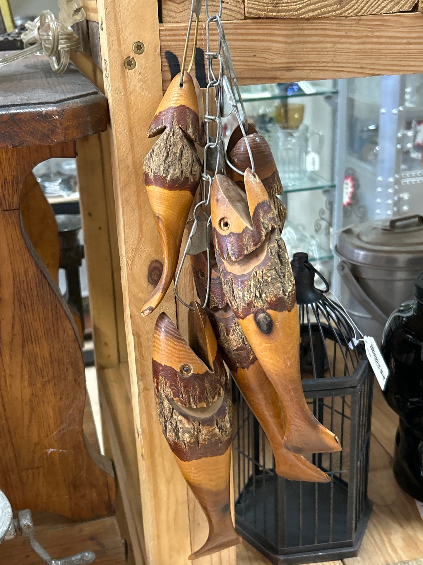 Folk Art Fish on A Stringer