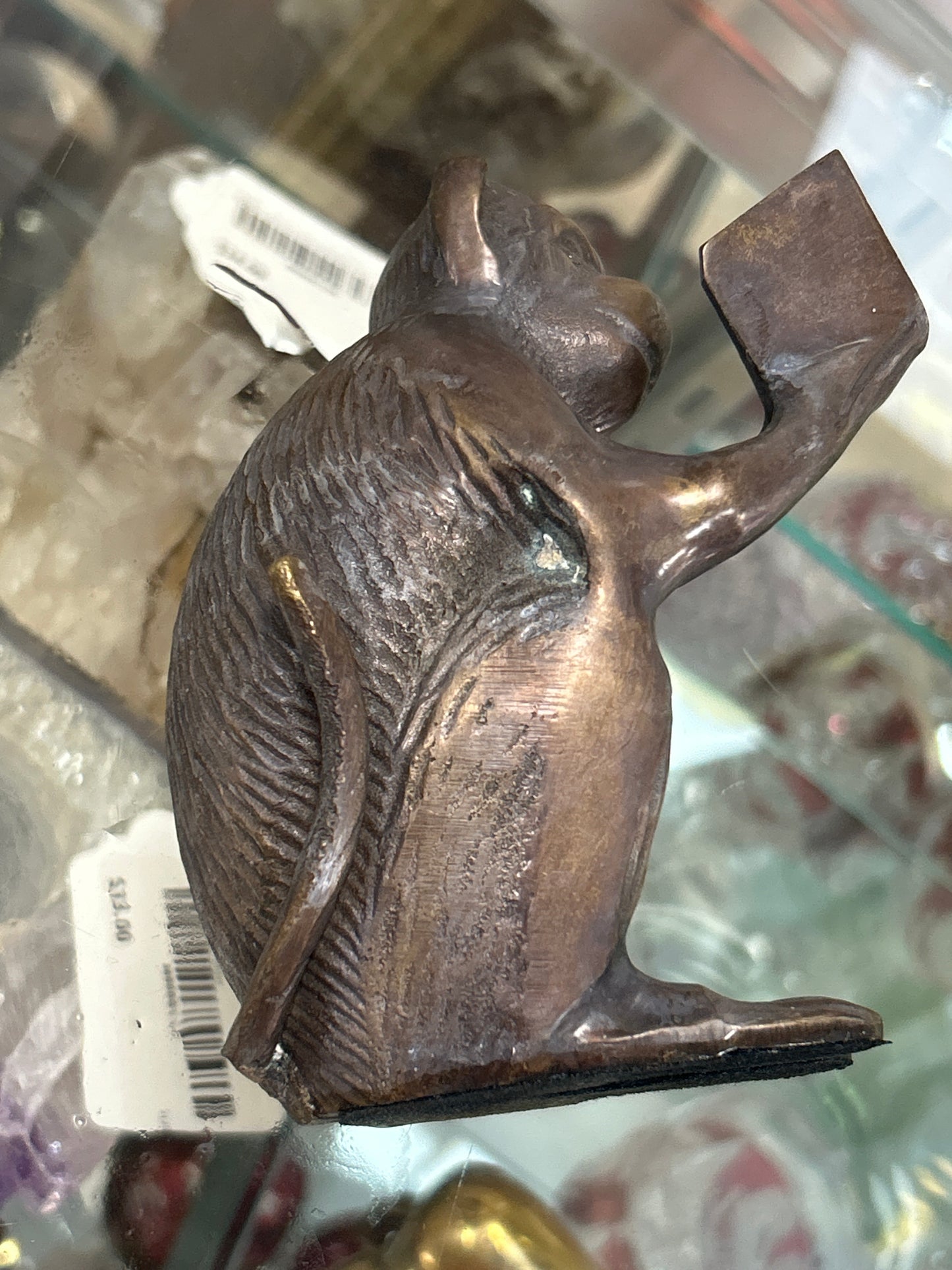 VINTAGE Bronze Monkey Sculpture