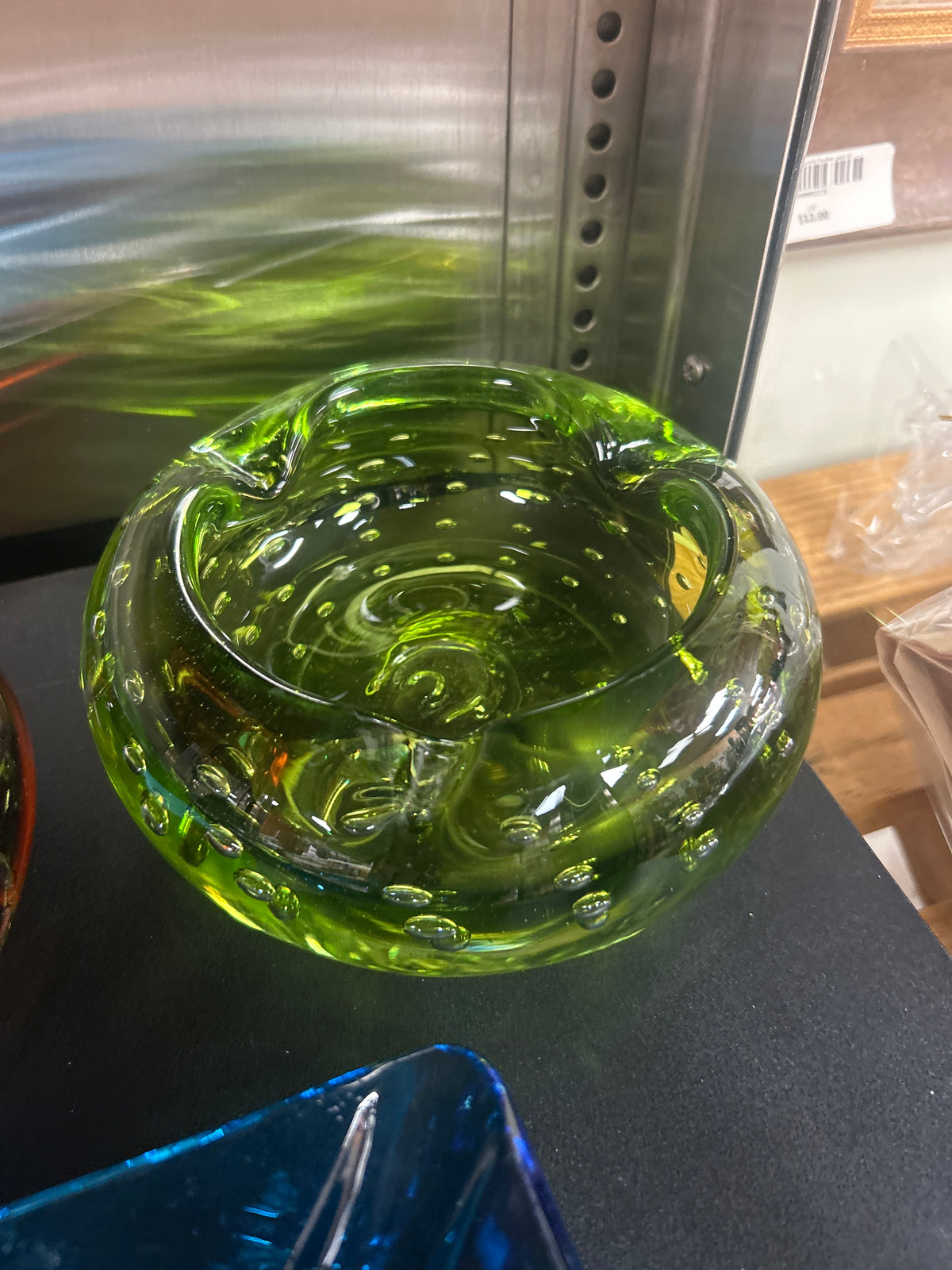 Murano hand-blown art glass ashtray
