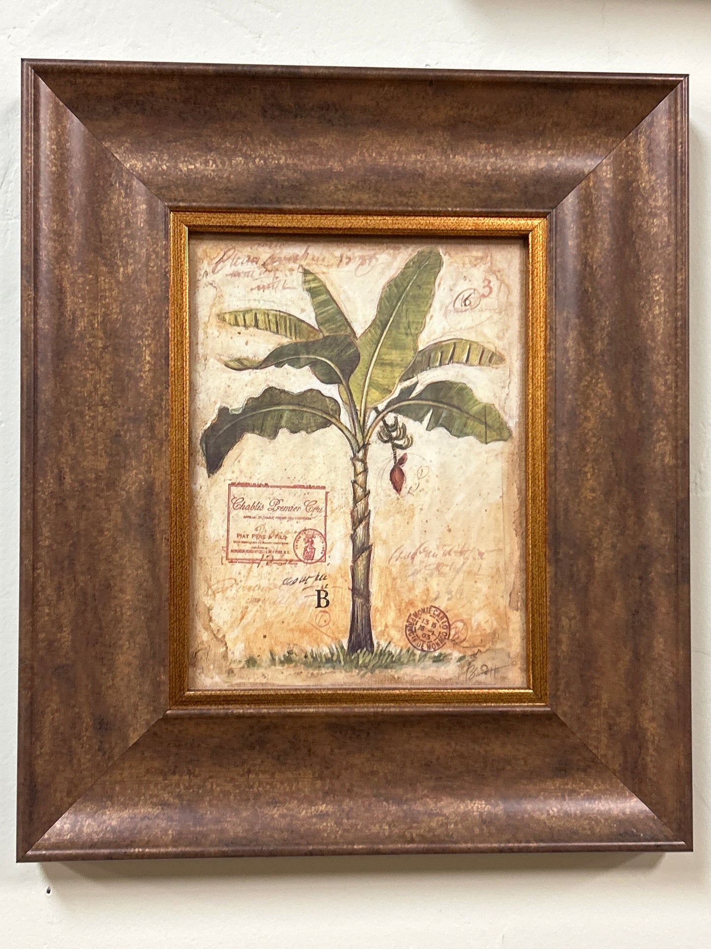 Print by Chad Barrett framed palm #3
