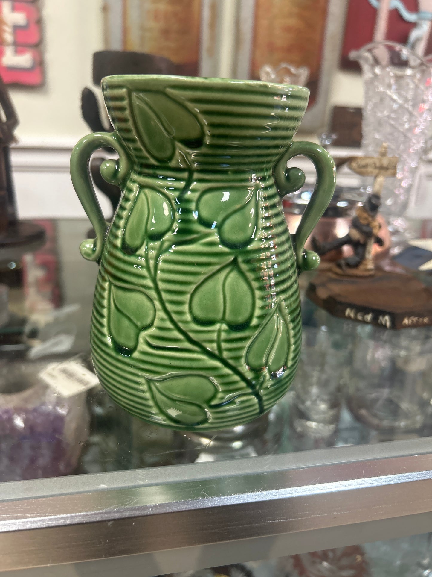 Shawnee Pottery "Green Ivy" vase, model number 805