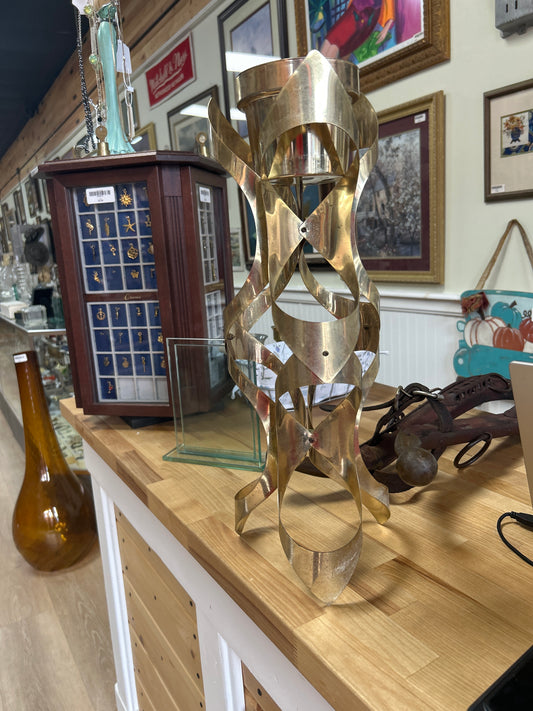 Vintage Mid Century Modern Mascot Plant Holder Brass (needs a good polishing)