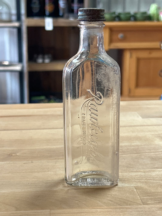 Vintage Rawleigh’s Empty Bottle w/ lid
