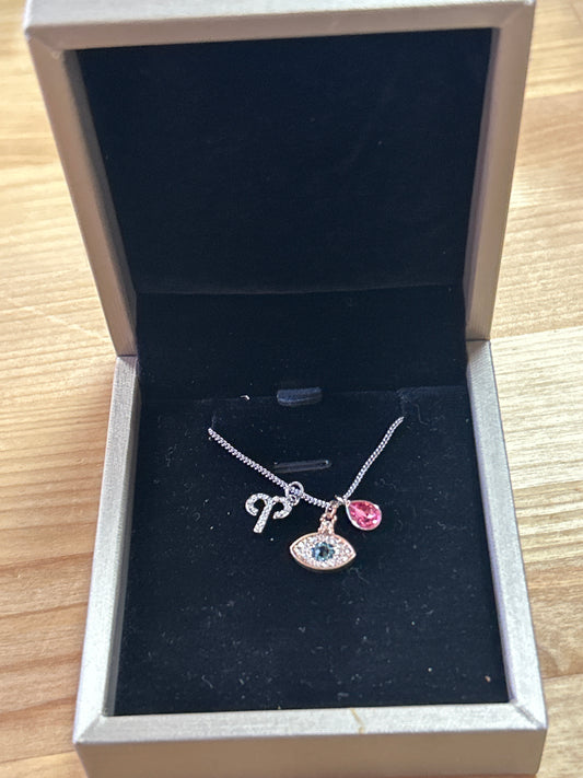 Necklace Eye of Evil (pink)