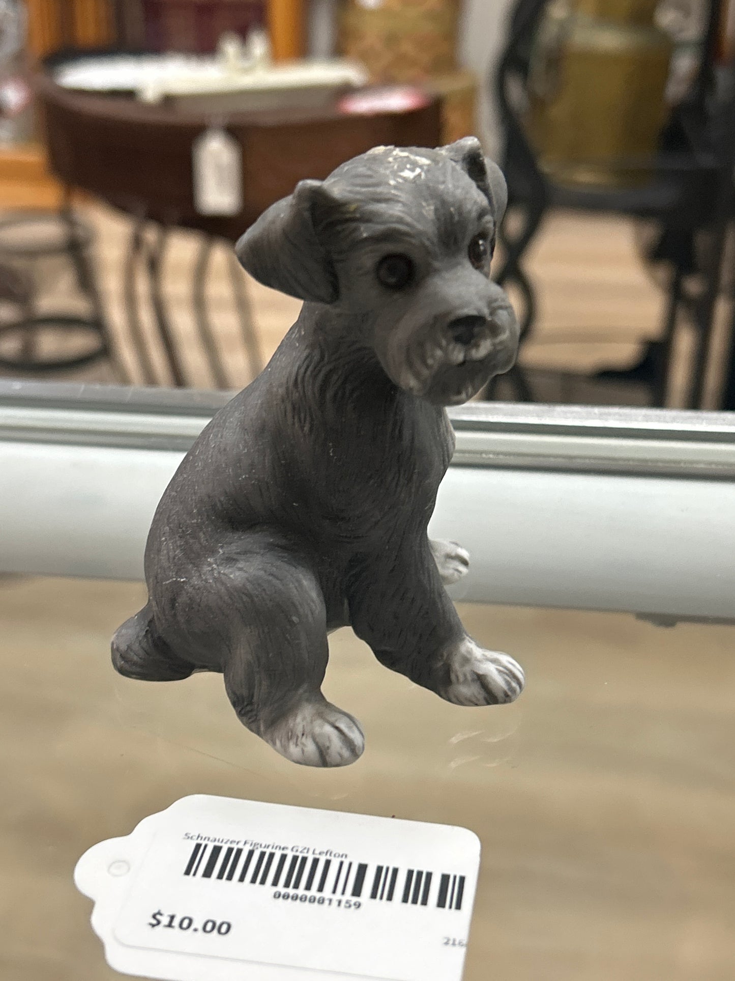 Schnauzer Figurine GZI Lefton 3 3/4” tall