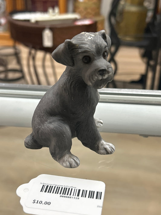 Schnauzer Figurine GZI Lefton 3 3/4” tall