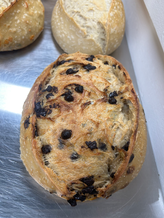 Orange Dark Chocolate Sourdough Bread
